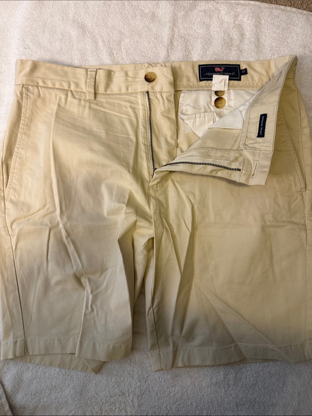 Vineyard Vines Light white crème Cotton Chino Shorts